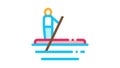 Serfing Canoeing Icon Animation