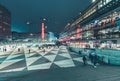 Sergels Torg square at night, central Stockholm, Sweden Royalty Free Stock Photo