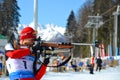 Sergey Balandin competes in IBU Regional Cup Royalty Free Stock Photo