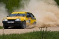 Sergey Petrov on Lada at Russian rally Royalty Free Stock Photo