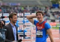 Sergey Shubenkov winner of 110 m. hurdles