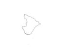 Sergipe outline map Brazil state region outline