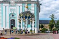 Sergiyev Posad, Russia- 20 August, 2020: Picturesque view of Trinity Lavra of St. Sergius in Sergiyev Posad in Russia Royalty Free Stock Photo