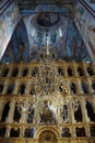 Big Panikadilo, Frescoes and Iconostasis of Assumption Cathedral Royalty Free Stock Photo