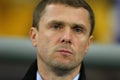 Serhiy Rebrov close-up portrait before UEFA Europa League Round of 16 second leg match between Dynamo and Everton