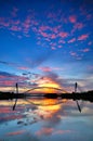 Seri saujana bridge and its reflection