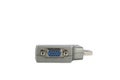 Serial COM Port USB Adapter isolated on white Royalty Free Stock Photo