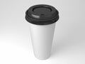 Serial image paper coffee cups for presentation logo or illustration