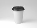 Serial image paper coffee cups for presentation logo or illustration