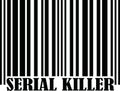 Serial Killer with barcode Royalty Free Stock Photo