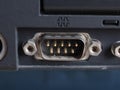 Serial port on pc Royalty Free Stock Photo