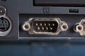 Serial port on pc Royalty Free Stock Photo