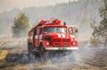 Serie of wildfire shots. Royalty Free Stock Photo