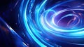 Deep Blue Vortex of Digital Creation Royalty Free Stock Photo