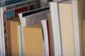 A series of books viewed from the side Royalty Free Stock Photo