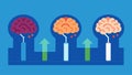 A series of brain scan images showing the reduction of abnormal brain activity in a patient with treatmentresistant