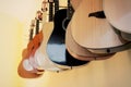 Guitars classical hanging Royalty Free Stock Photo