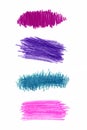 Series of color pencil strokes