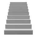 Stack of Terrazzo Stone Stair Treads on White Background stairs steps Royalty Free Stock Photo