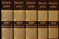 Series of encyclopedia Royalty Free Stock Photo