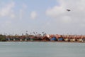 A series of Fishing Boat at Dwarka, Gujrat