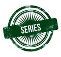 series - green grunge stamp
