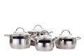 Series of images of kitchen ware. Pan Royalty Free Stock Photo