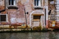A series of images walking along the canals of Venice, against the backdrop of the architectural landscape of the city.