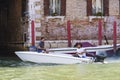 A series of images walking along the canals of Venice, against the backdrop of the architectural landscape of the city.