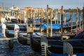 A series of images walking along the canals of Venice, against the backdrop of the architectural landscape of the city.