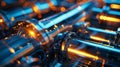 A series of interconnected pipes each representing a different layer of security through which data flows unimpeded