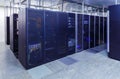 Series mainframe data center server room Royalty Free Stock Photo