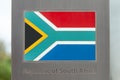 Series of national flags on pole - Republic of South Africa Royalty Free Stock Photo