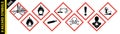 GHS Pictograms for Hazard Communication Royalty Free Stock Photo