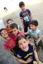 Series of portraits of children syrian refugees Royalty Free Stock Photo