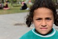 Series of portraits of children syrian refugees