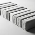 A series of rectangular blocks arranged in a neat, parallel formation, showcasing a Royalty Free Stock Photo