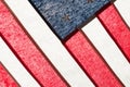 Series of ruffled flags against sun - United States Royalty Free Stock Photo