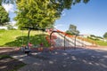 A series of swing for kids, toddlers and disabled children in Duthie Park, Aberdeen