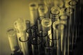 A series of tubes, glass container, laboratory glassware, medical experience