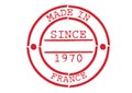 Various Rubber Stamp Made in France