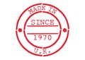 Various Rubber Stamp Made in UK