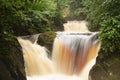 A series of waterfalls at Ingleton, Yorkshire