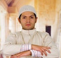 Serious arabian man with arms crossed