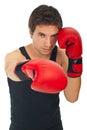 Serious boxer man Royalty Free Stock Photo