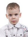 Serious boy. Royalty Free Stock Photo