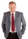 Serious Businessman with a Scowling Expression Royalty Free Stock Photo