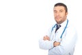 Serious doctor with arms folded Royalty Free Stock Photo