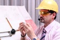 Serious Engineer-Quality Inspector Royalty Free Stock Photo