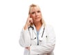 Serious Female Blonde Doctor Royalty Free Stock Photo